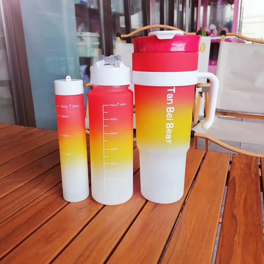 Leak-Proof Gradient Water Bottles Set