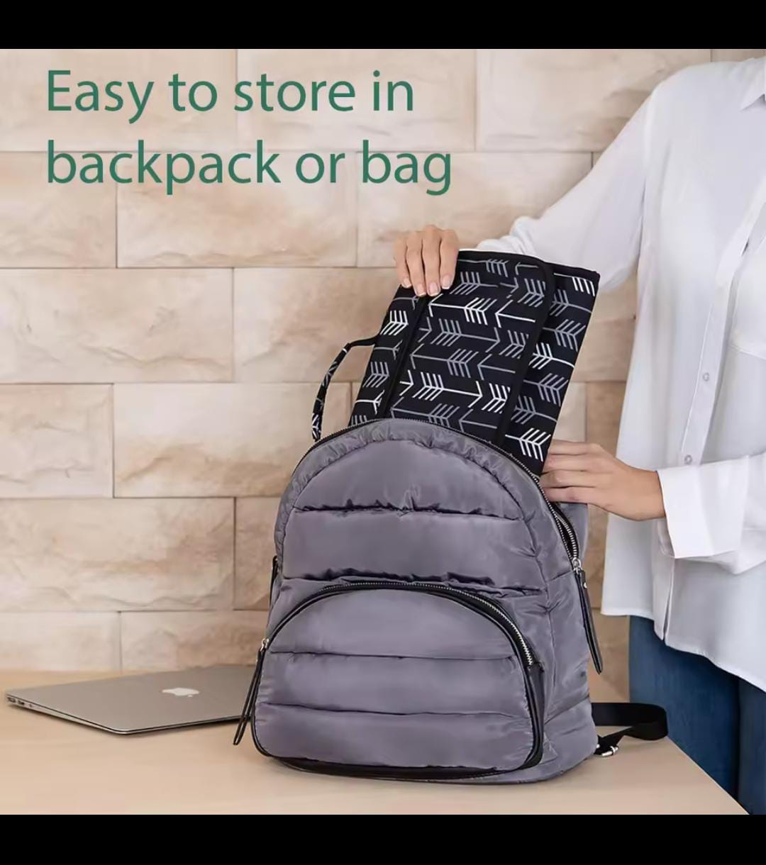 Portable Baby Changing Pad – One-Hand Use Diaper Mat for Strollers & Nappy Bags