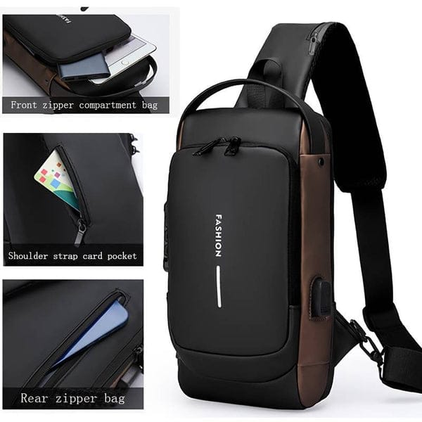 Crossbody Bag. (Waterproof & Multifunctional):
