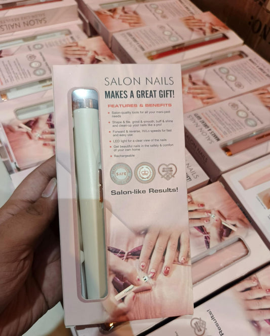 Rechargeable Salon Nails Kit – Complete Electronic Manicure & Pedicure Set
