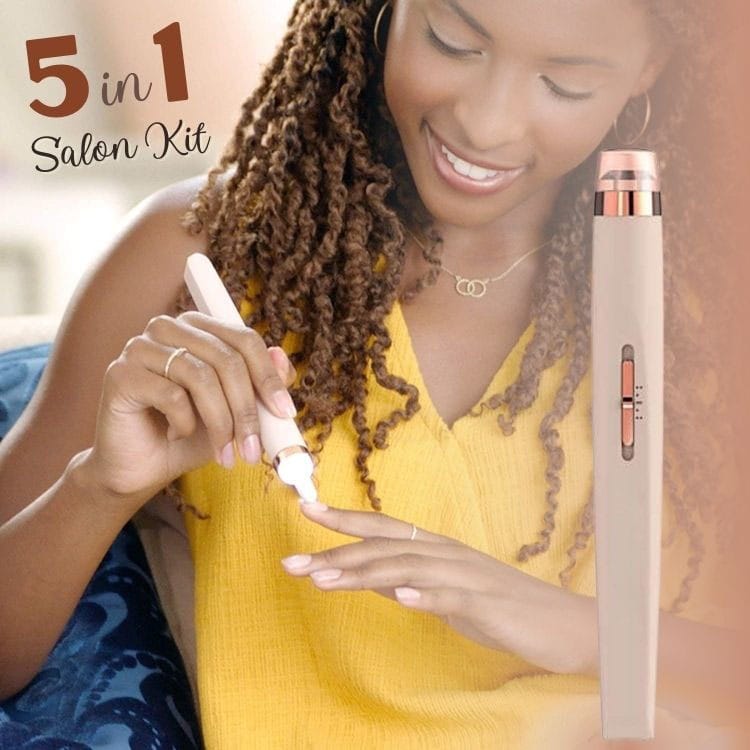Rechargeable Salon Nails Kit – Complete Electronic Manicure & Pedicure Set