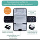 Portable Baby Changing Pad – One-Hand Use Diaper Mat for Strollers & Nappy Bags