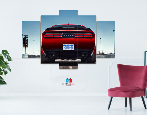 Demon Challenger 5-Piece HD Printed Wall Frame