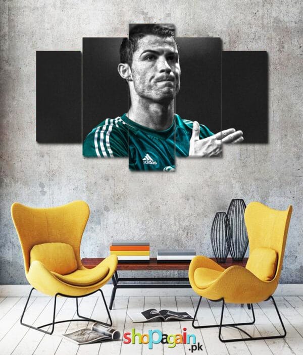 CR7 5-Piece HD Printed Wall Frame