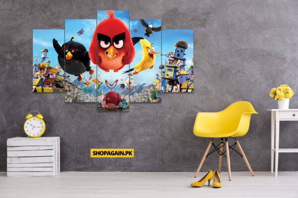 Angry Birds 5-Piece HD Printed Wall Frame