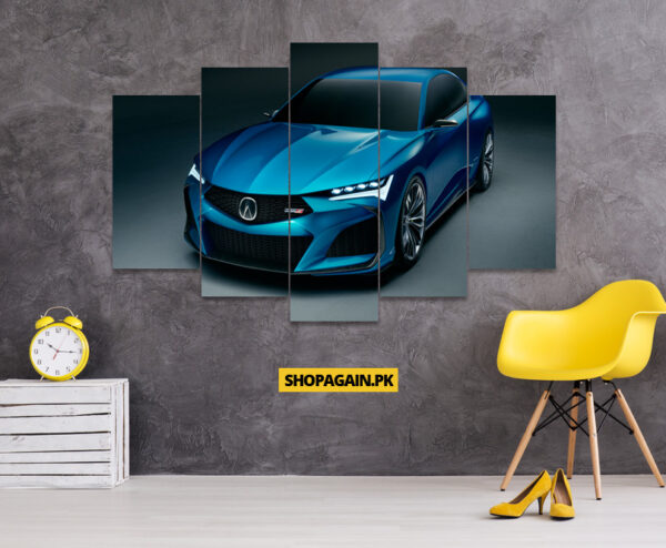 Acura Type S 5-Piece HD Printed Wall Frame