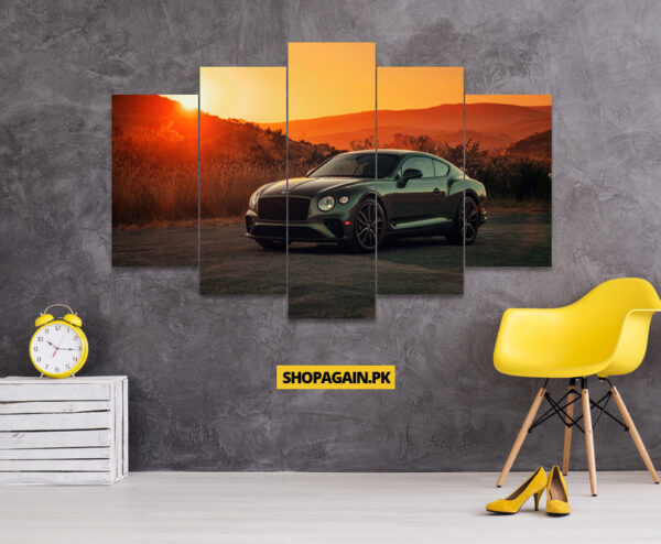 Bentley Continental GT V8 5-Piece HD Printed Wall Frame