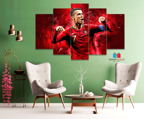 CR7 5-Piece HD Printed Wall Frame