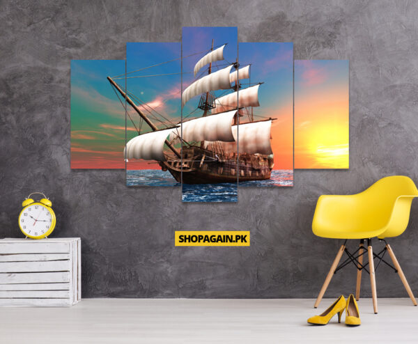 Deam Ship 5-Piece HD Printed Wall Frame