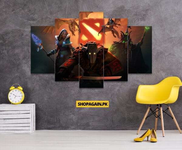 Dota 2 5-Piece HD Printed Wall Frame