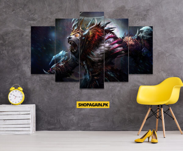 Dota 2 URSA 5-Piece HD Printed Wall Frame