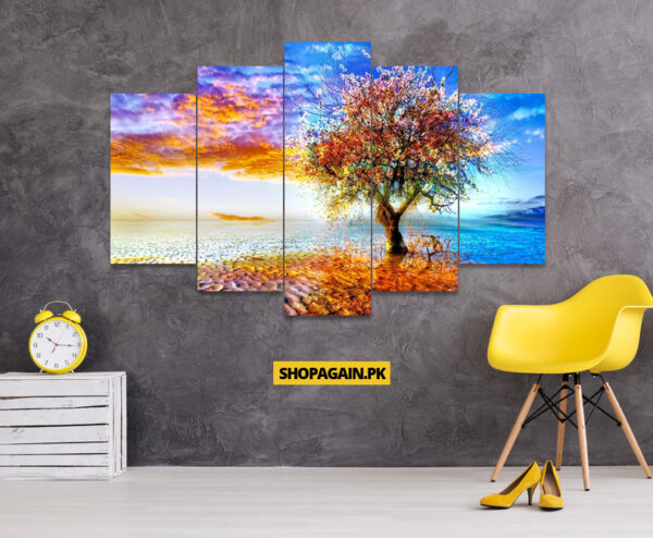 Dream Tree 5-Piece HD Printed Wall Frame