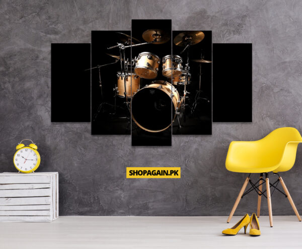 Drums 5-Piece HD Printed Wall Frame