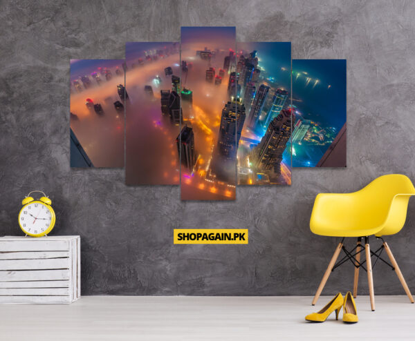 Dubai 5-Piece HD Printed Wall Frame