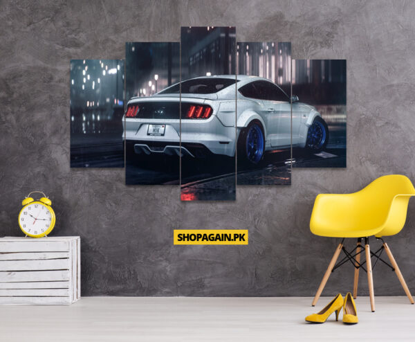 Ford Mustang GT 5-Piece HD Printed Wall Frame