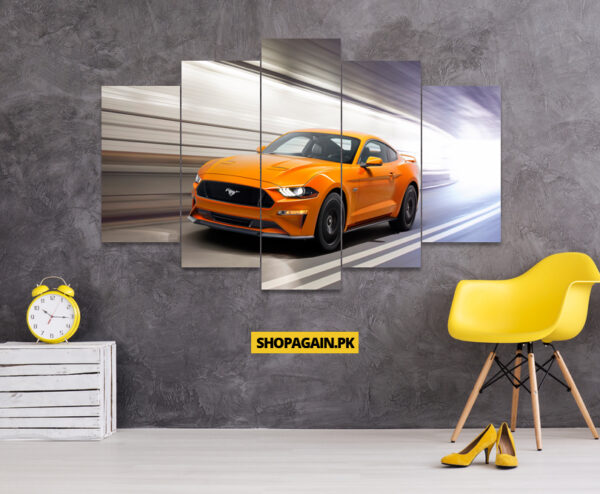 Ford Mustang GT 5-Piece HD Printed Wall Frame