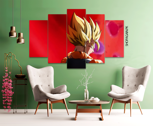 Gogeta 5-Piece HD Printed Wall Frame