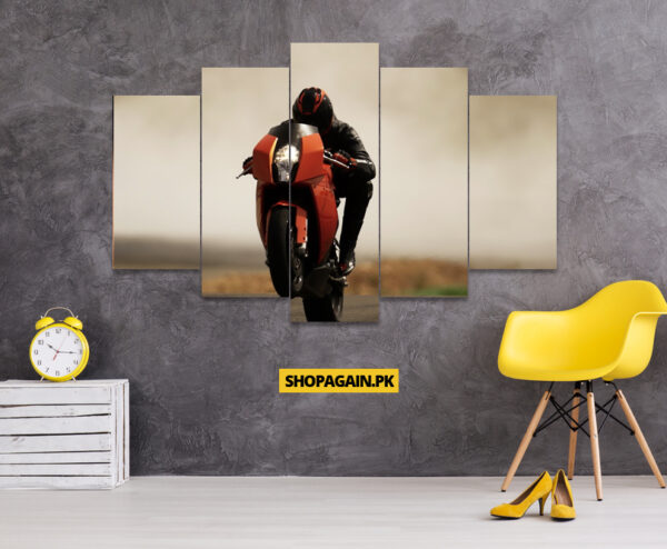 Motorcycle Canvas 5-Piece HD Printed Wall Frame