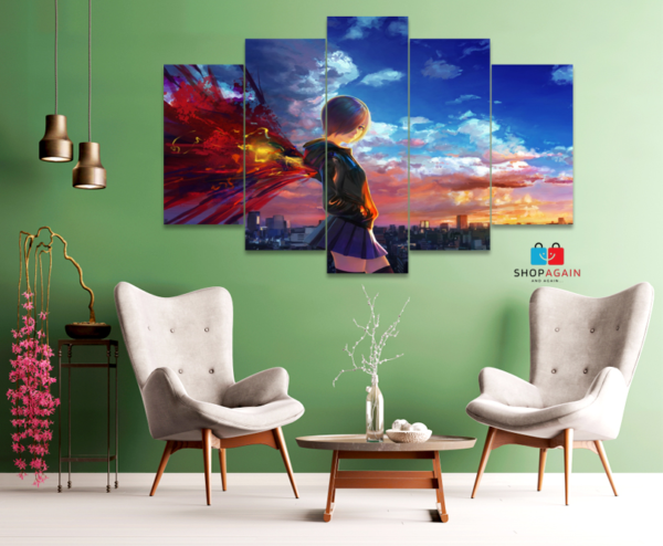 Touka Kirishima 5-Piece HD Printed Wall Frame