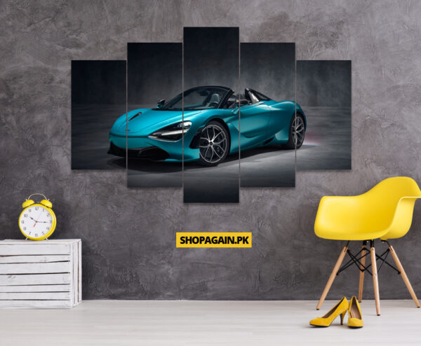 McLaren 600LT 5-Piece HD Printed Wall Frame