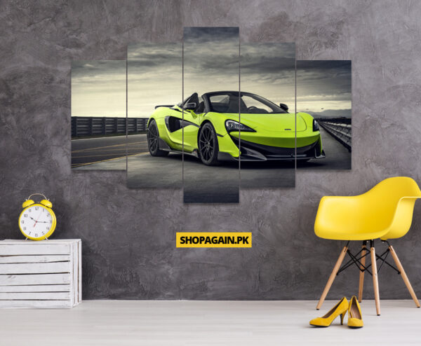 McLaren 600LT 5-Piece HD Printed Wall Frame