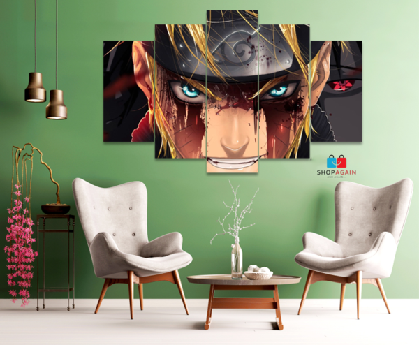 Naruto 5-Piece HD Printed Wall Frame