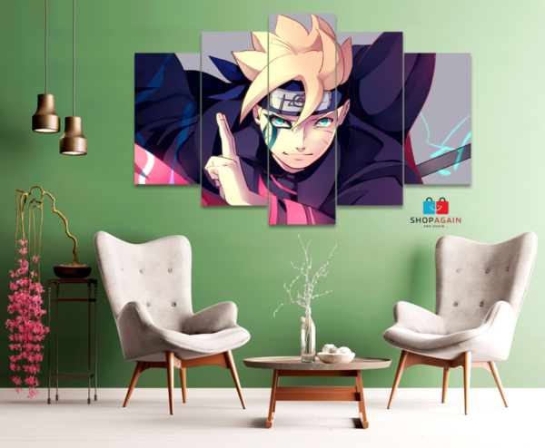 Boruto 5-Piece HD Printed Wall Frame