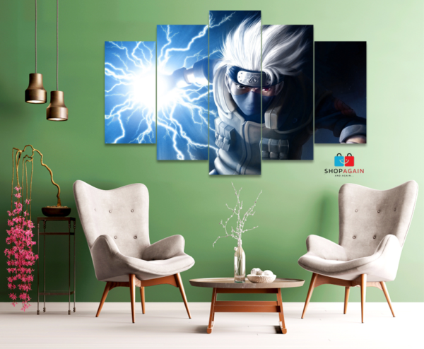 Kakashi Hatake 5-Piece HD Printed Wall Frame