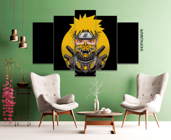 Naruto Uzumaki 5-Piece HD Printed Wall Frame