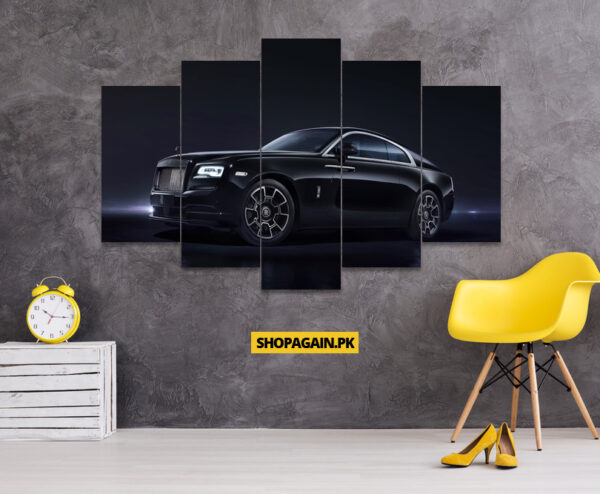 Rolls Royce Wraith 5-Piece HD Printed Wall Frame