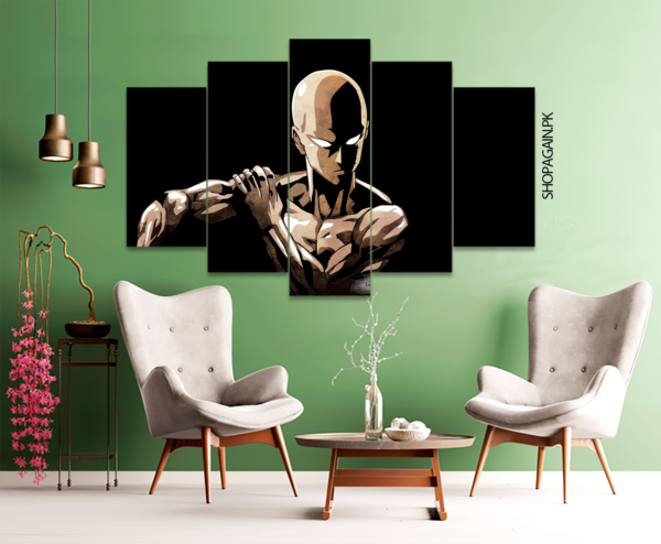 Saitama The One-Punch Hero 5-Piece HD Printed Wall Frame