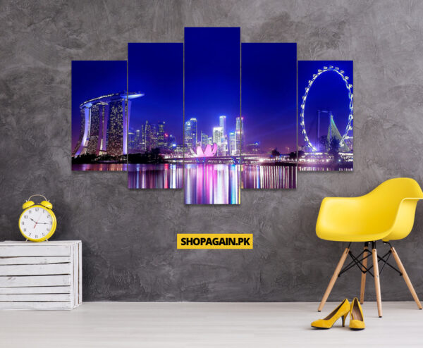 Singapore 5-Piece HD Printed Wall Frame