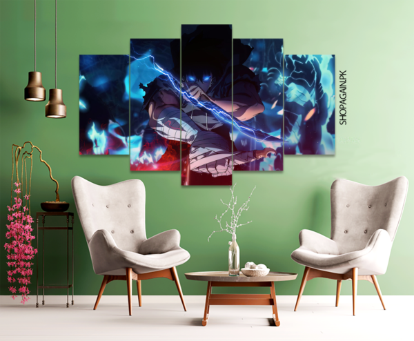 Sung Jin Woo Solo Leveling 5-Piece HD Printed Wall Frame