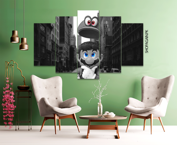 Super Mario Odyssey 5-Piece HD Printed Wall Frame