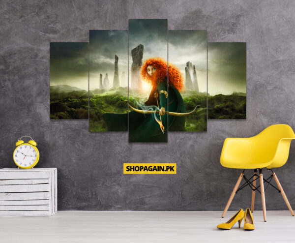 Brave 5-Piece HD Printed Wall Frame