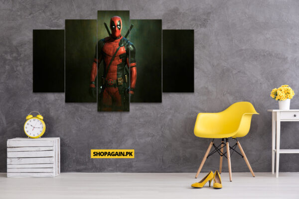 Deadpool 5-Piece HD Printed Wall Frame