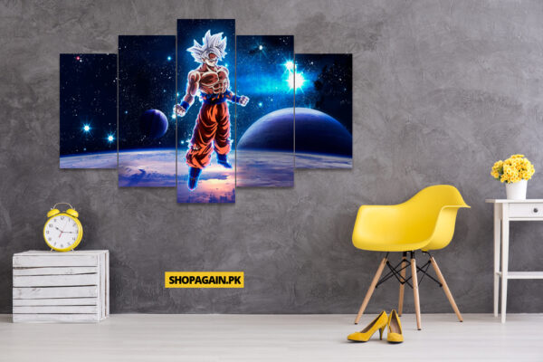 Goku 5-Piece HD Printed Wall Frame