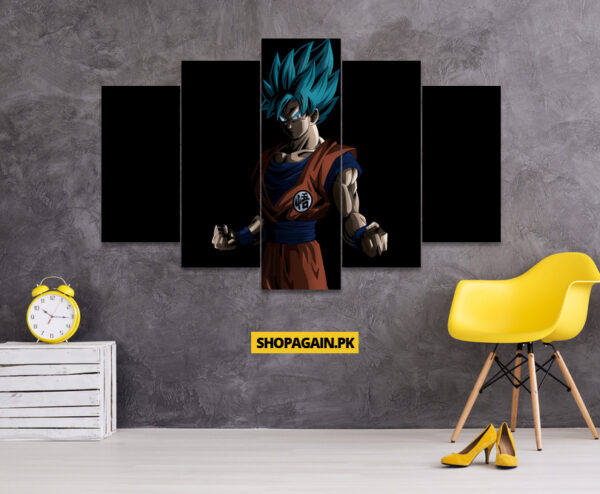 Goku 5-Piece HD Printed Wall Frame