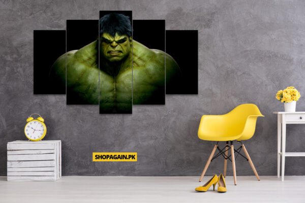 Hulk 5-Piece HD Printed Wall Frame