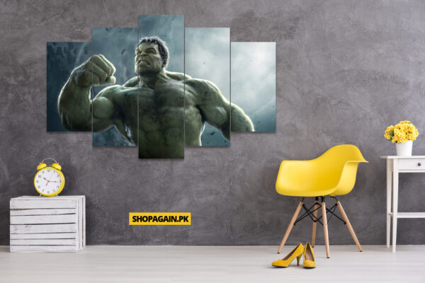 Hulk 5-Piece HD Printed Wall Frame