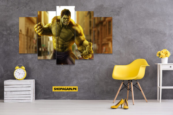 Hulk 5-Piece HD Printed Wall Frame