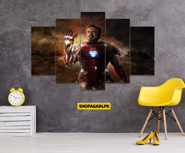 Iron Man 5-Piece HD Printed Wall Frame