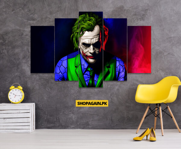 Artistic Joker 5-Piece HD Printed Wall Frame