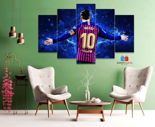 Messi 5-Piece HD Printed Wall Frame