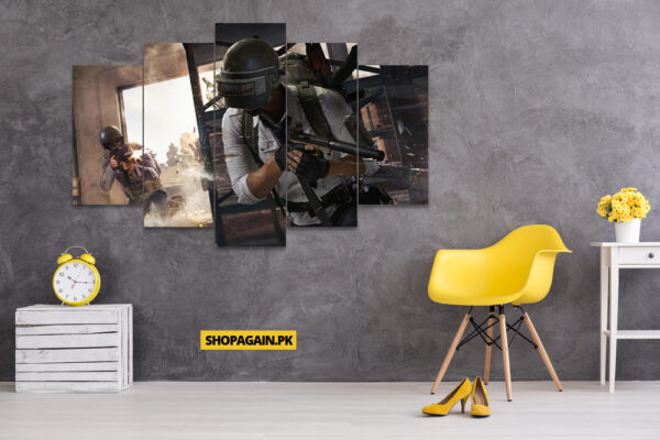 PUBG 5-Piece HD Printed Wall Frame