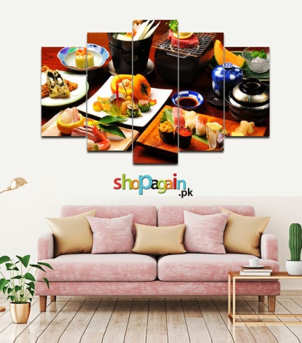 Sushi Wall Art 5-Piece HD Printed Wall Frame