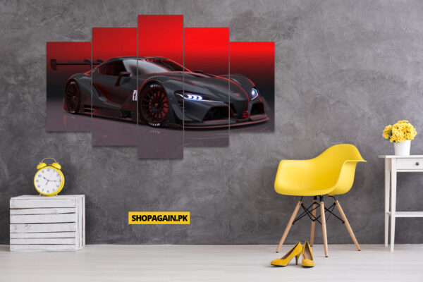 Toyota FT 1 5-Piece HD Printed Wall Frame