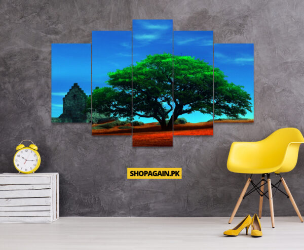 Tree 5-Piece HD Printed Wall Frame