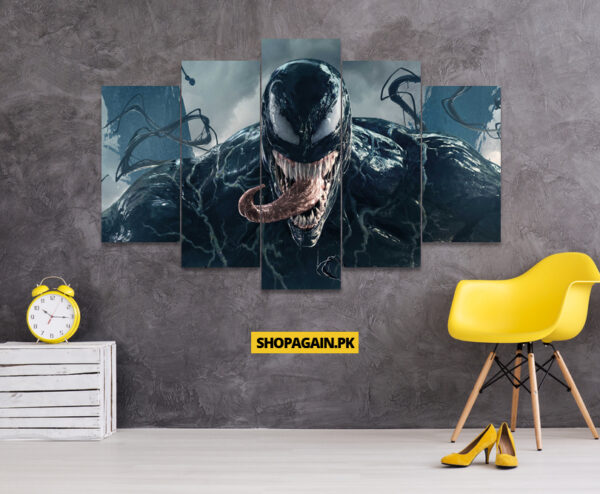 Angry Venom 5-Piece HD Printed Wall Frame